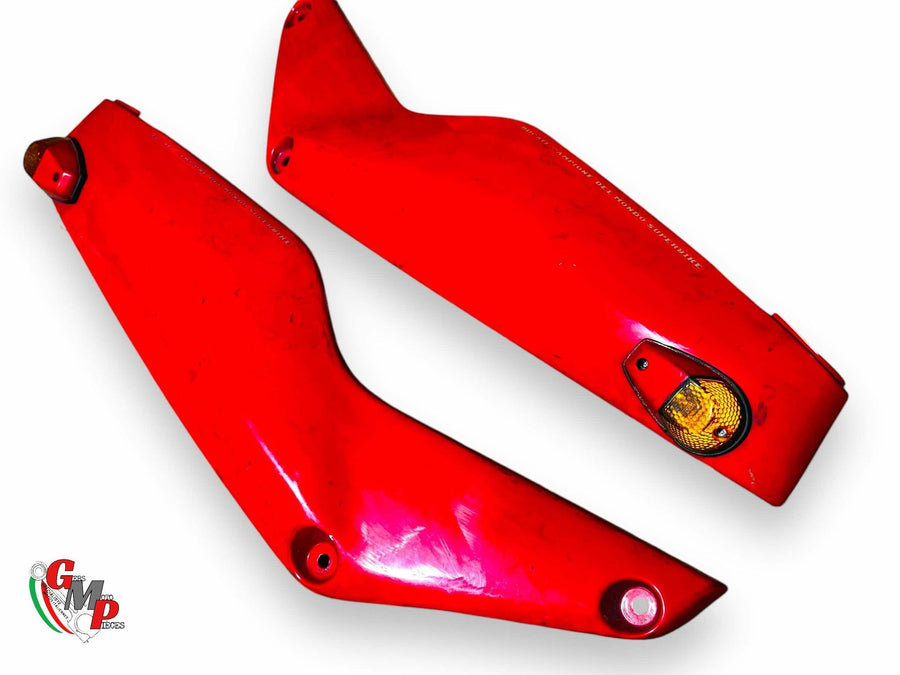 Par de laterales rojos con intermitente - Ducati