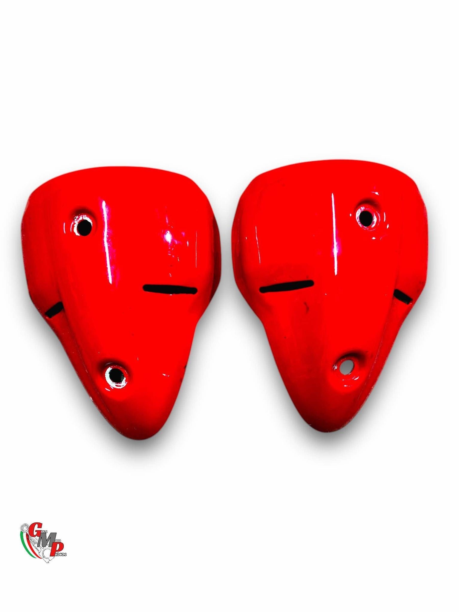 Par de protectores térmicos de escape rojos - Ducati