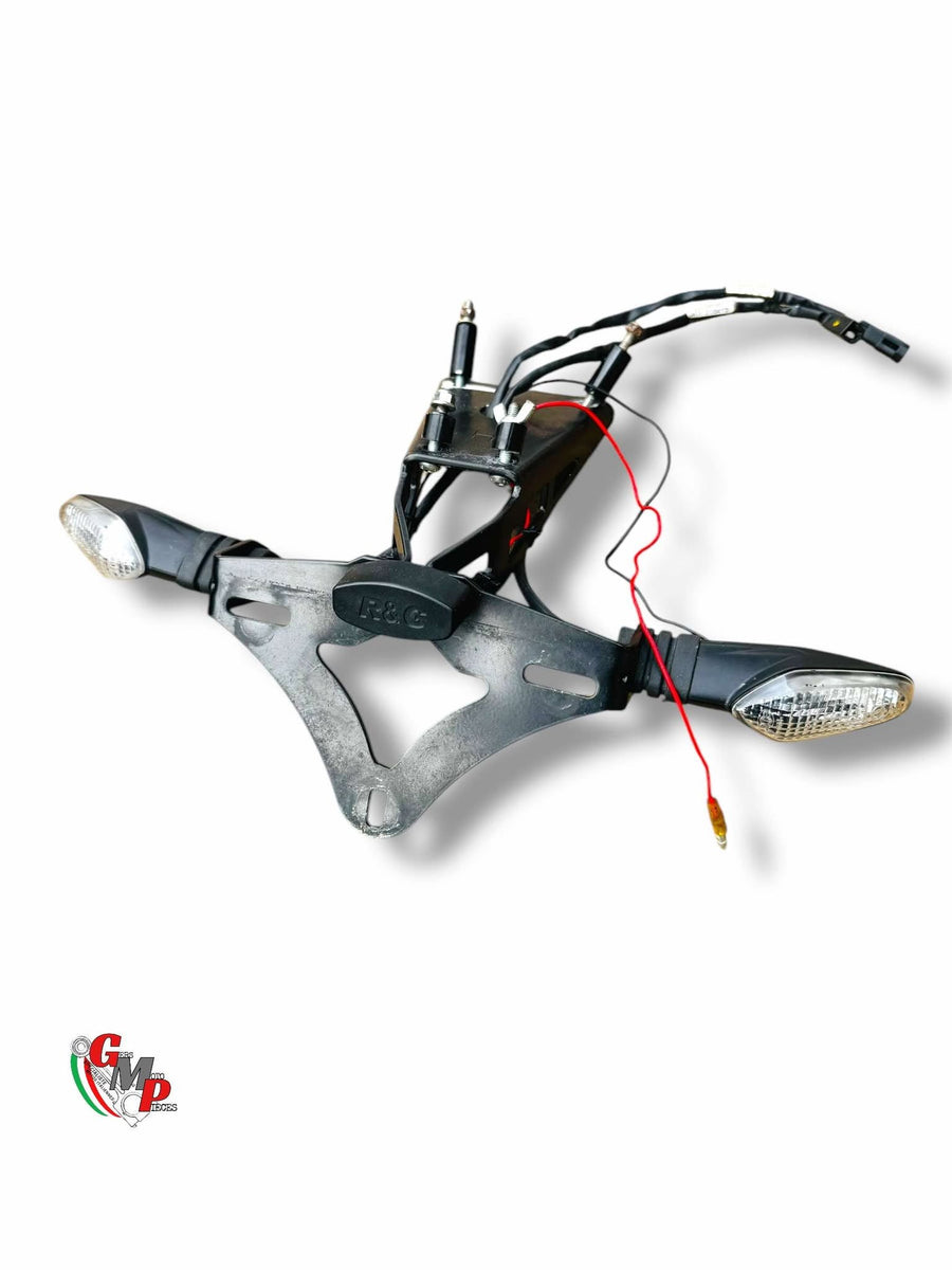 Portamatrículas corto R&G con intermitentes - Ducati