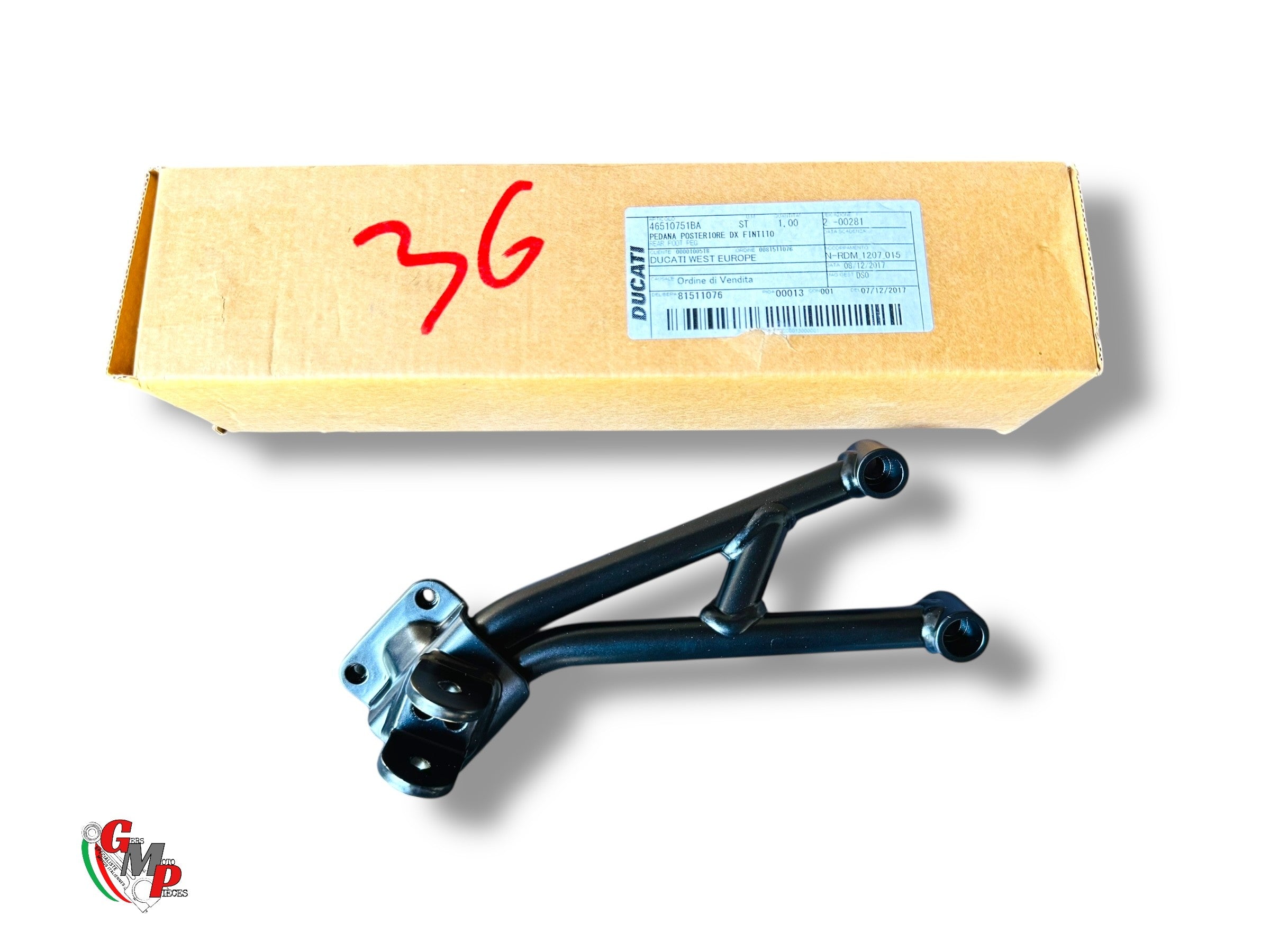 Nueva placa de reposapiés derecho del pasajero - Ducati