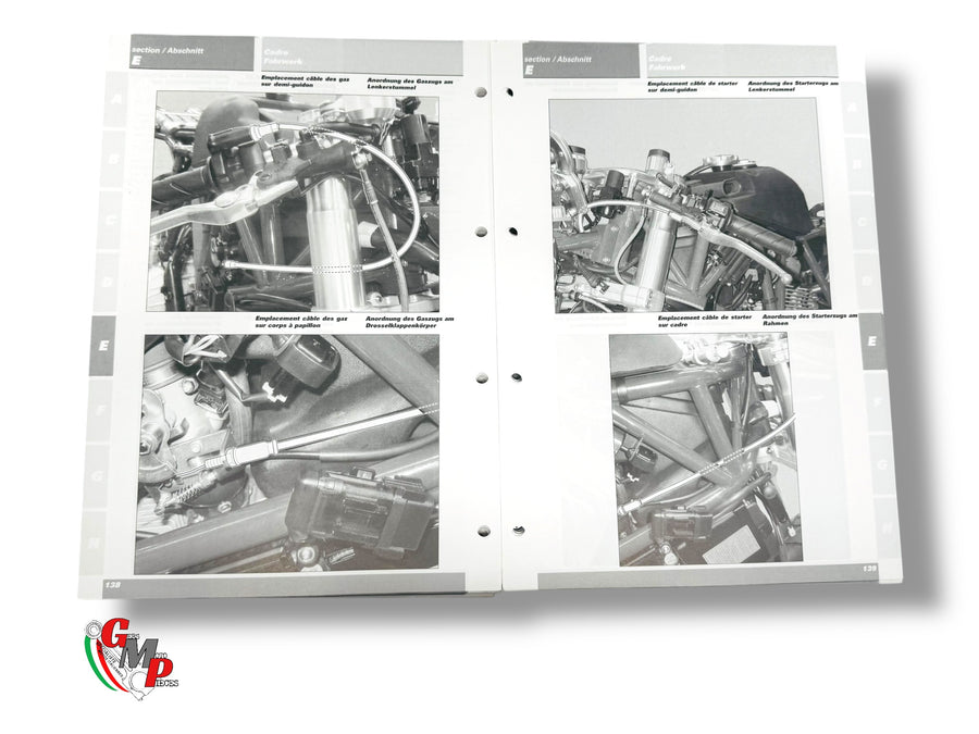 Manual de taller 900MHE 2001 Francés/Alemán NUEVO - Ducati