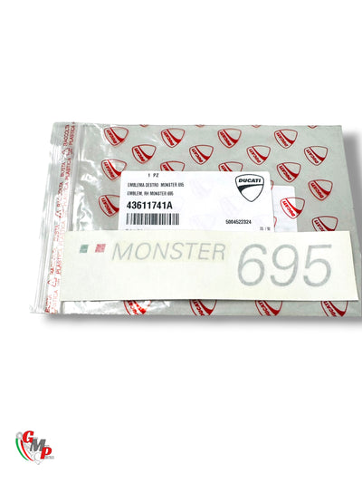 Emblema derecho Monster 695 NUEVO - Ducati
