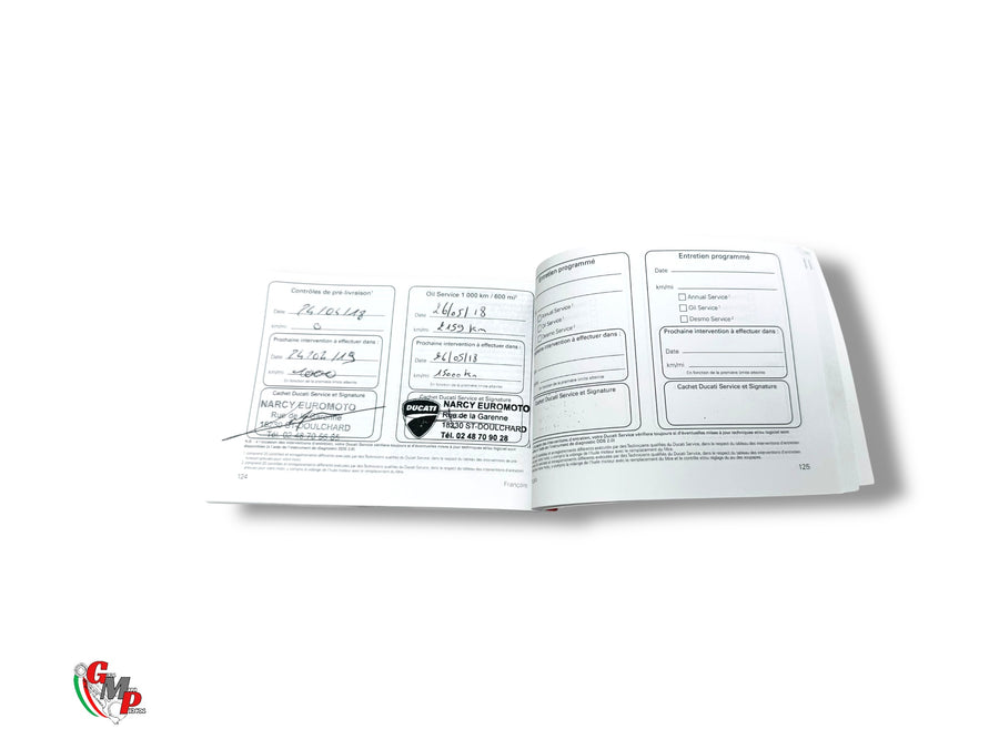 Libreta de garantía - Ducati Todos los modelos