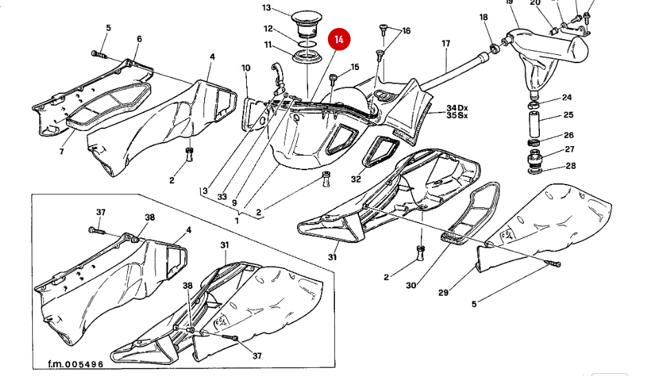 NUEVA Junta de Caja de Aire - Ducati