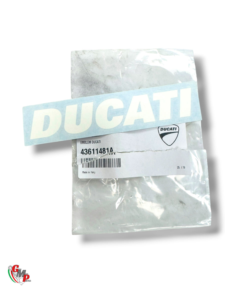 Pegatina Ducati Blanca NUEVA - Ducati