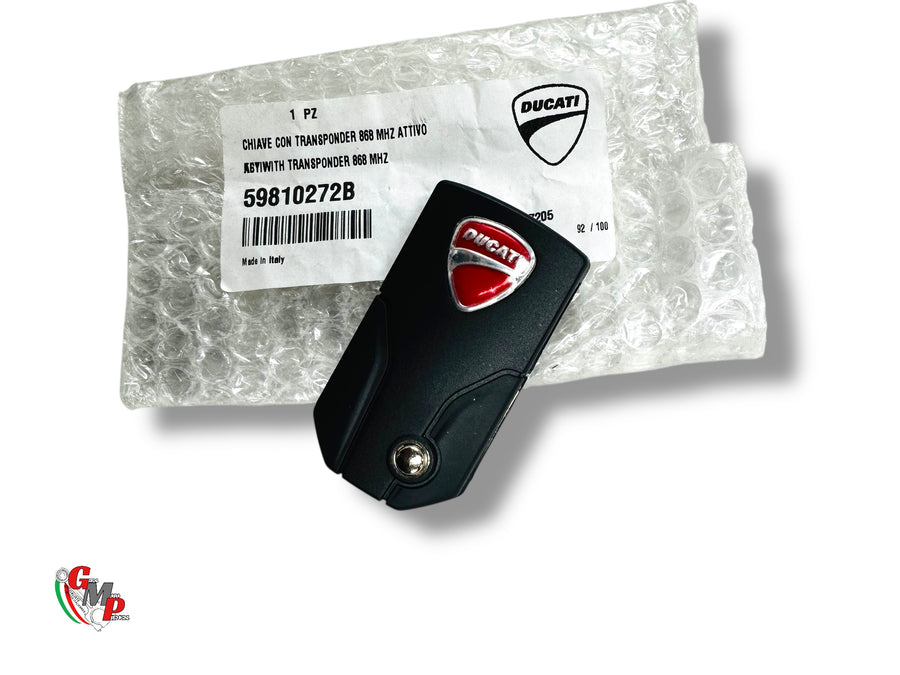 Llave con transpondedor activo de 868 Mhz NUEVA - Ducati
