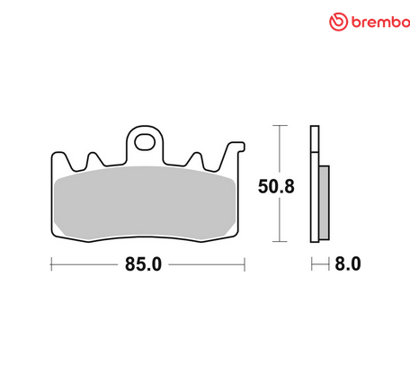 Par de pastillas de freno delanteras originales Brembo NUEVAS - Ducati