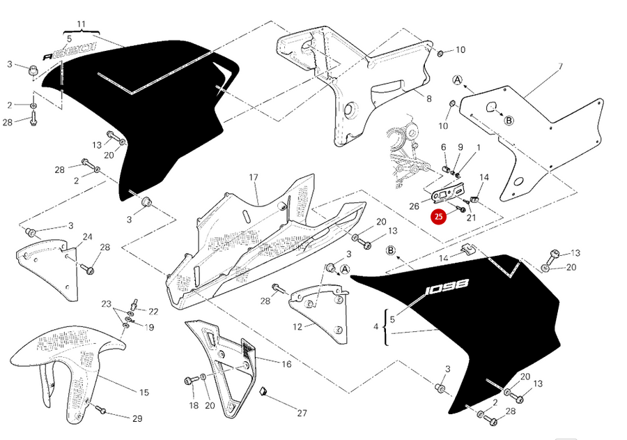 TORNILLO TCEIF M10X20 NUEVO - Ducati