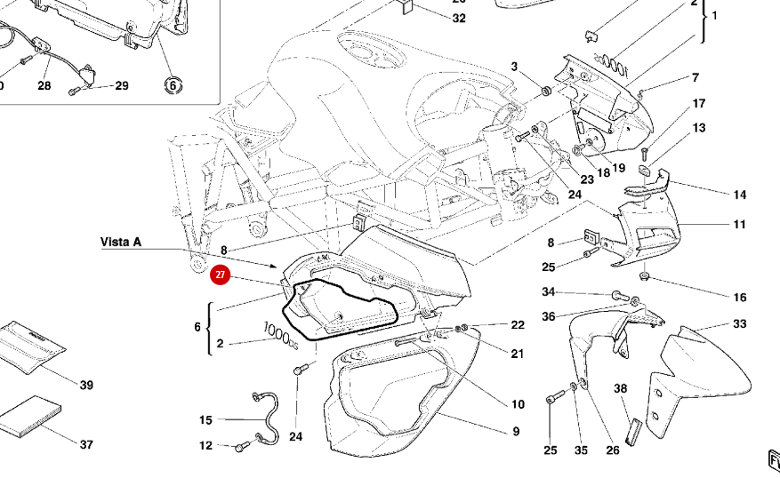 Junta de caja NUEVA - Ducati