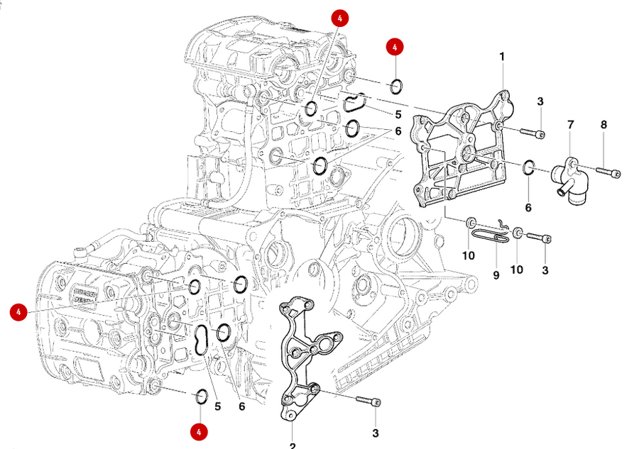 Junta tórica culata 18.77X1.78 NUEVO - Ducati