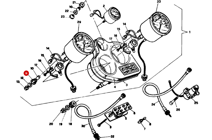 Junta de Goma Antivibración NUEVA - Ducati