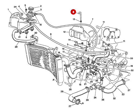 Tubo de ventilación - Ducati