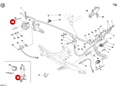 Kit Revisión de Pivotes de Pastilla NUEVO - Ducati