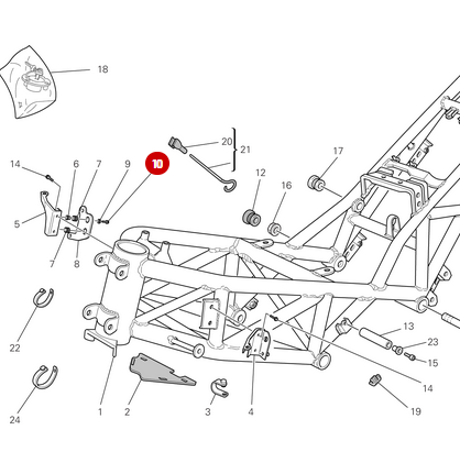 Tornillo autorroscante M6X16 NUEVO - Ducati