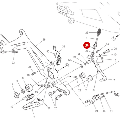 Tuerca NUEVA - Ducati