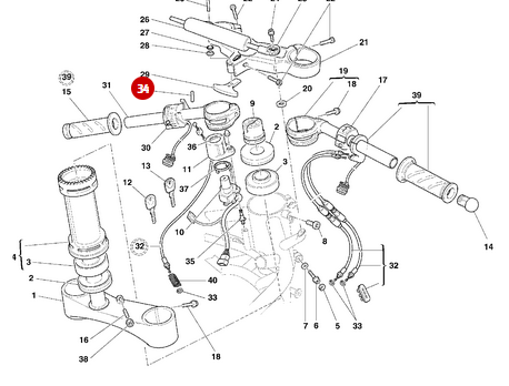 Pasador elástico 4X12 NUEVO - Ducati