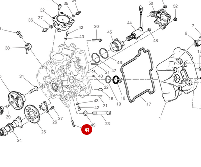 Espárrago Escape M6X16 NUEVO - Ducati