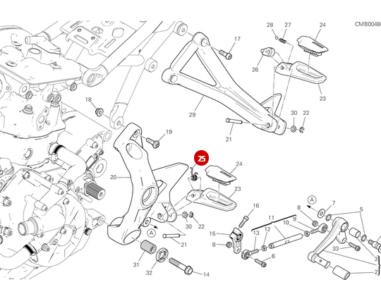 Muelle Reposapiés NUEVO - Ducati