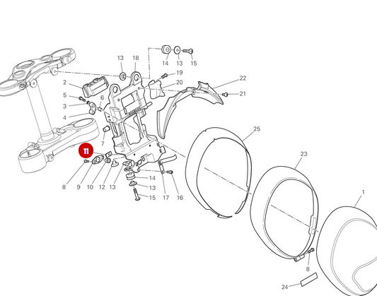 Sello de goma NUEVO - Ducati