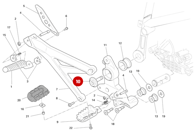 Tornillo Fijación Platina NUEVO - Ducati