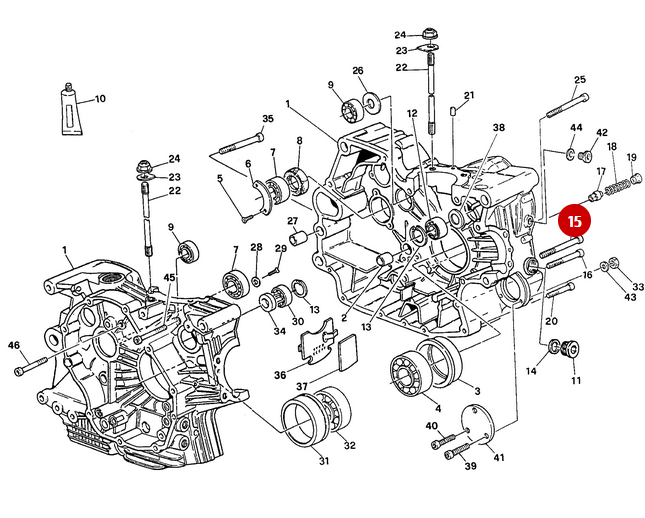 Tornillo Tcei M8X90 NUEVO - Ducati