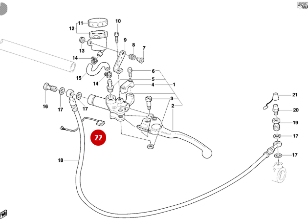 Interruptor Sensor Embrague NUEVO - Ducati