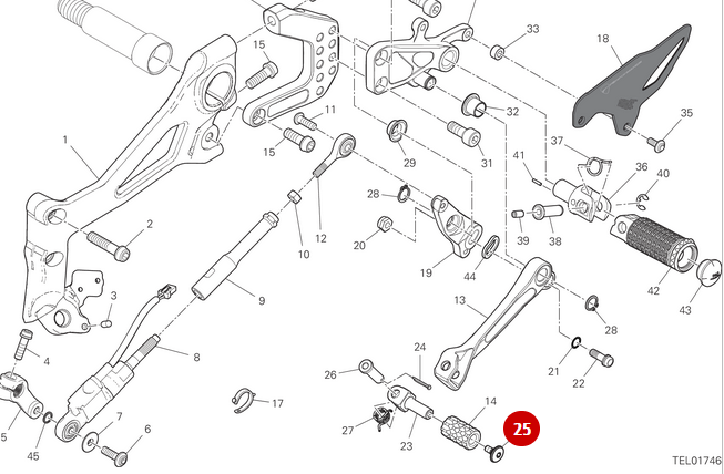 Tornillo TBEI M5X12 NUEVO - Ducati