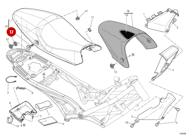 Insertar Sillín NUEVO - Ducati