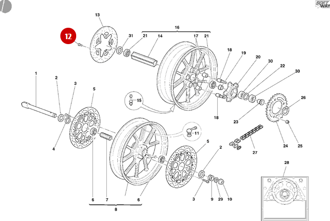 Tornillo NUEVO - Ducati