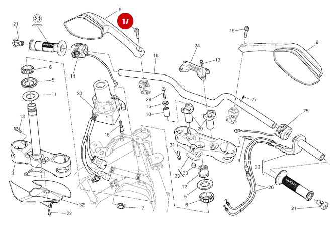 Tornillo NUEVO - Ducati
