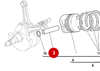 Eje de Pistón NUEVO - Ducati