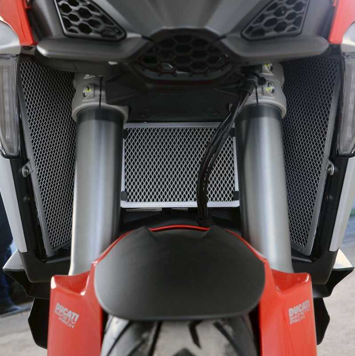 Protección de Rejilla Radiador Aceite Gris NUEVA - Ducati