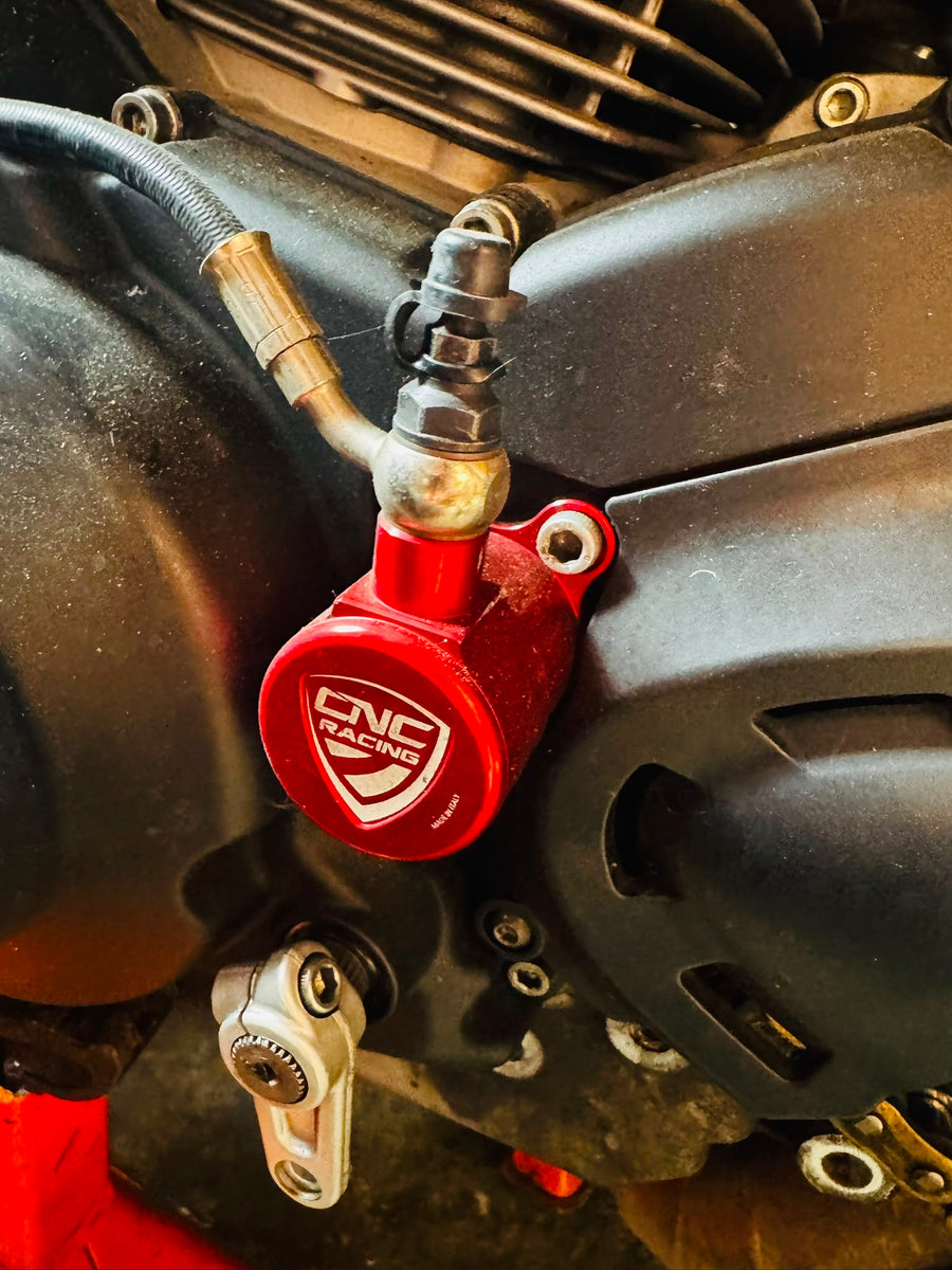 Receptor Rojo Anodizado CNC Racing 30mm - Ducati