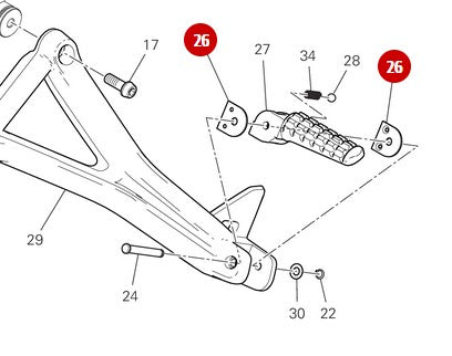 Estribera NUEVA - Ducati