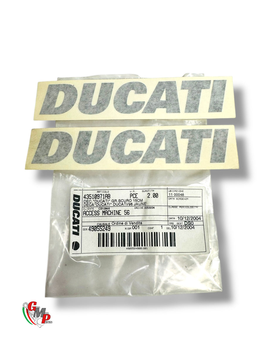Pegatina gris oscuro NUEVA - Ducati