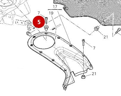 Separador carenado asiento tapas - Ducati