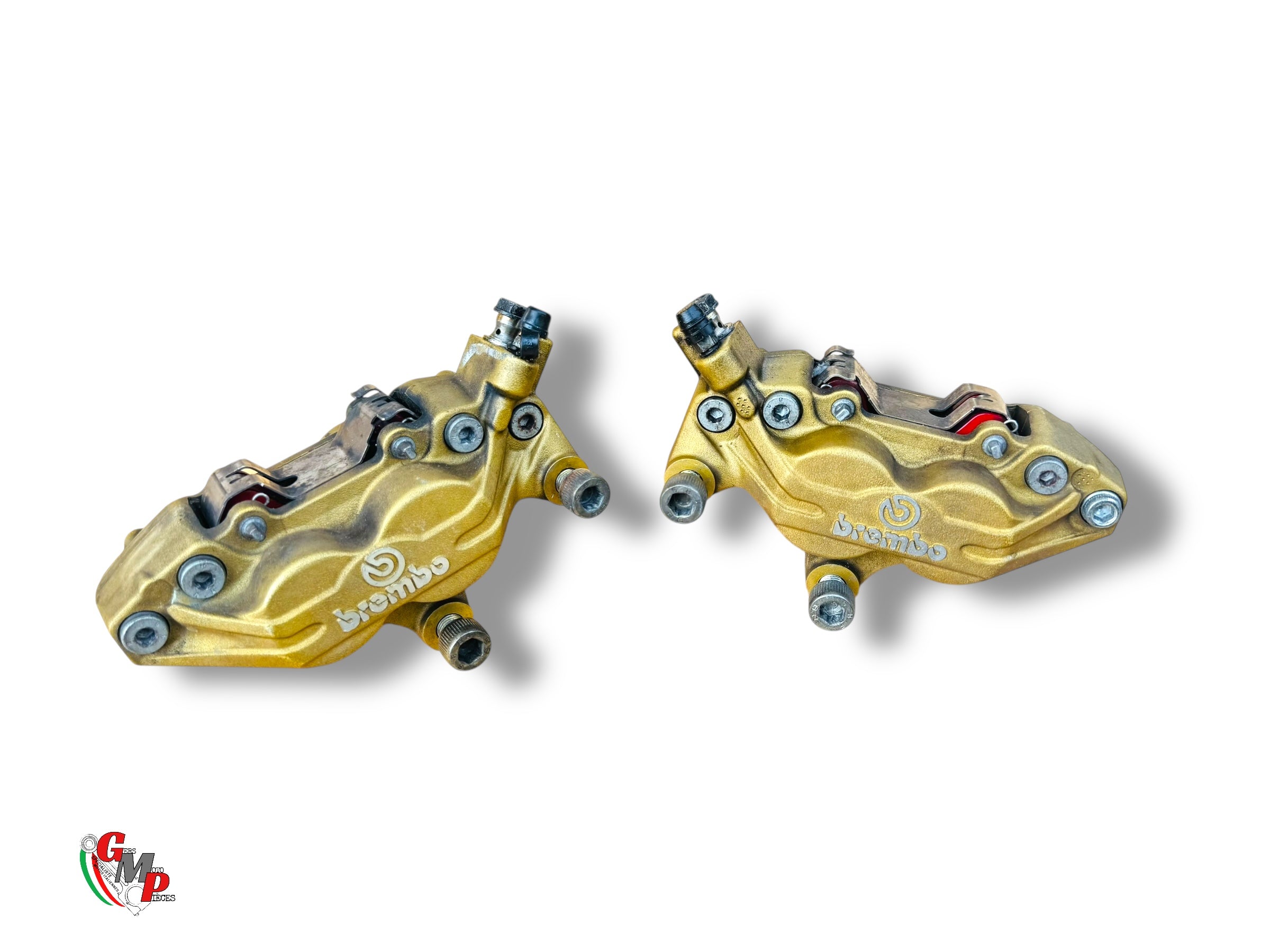 Par de pinzas Brembo P4 34/0 con distancia entre ejes de 65 mm - Ducati M 1000 400 620 750 800 900 ST2 ST4 SBK 748 916 SS 1000 750 80 900 bocina final