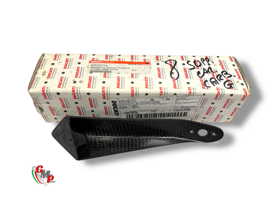 Soporte carenado delantero izquierdo Racing carbono NUEVO - Ducati Superbike 916R 748RS 996RS 998RS