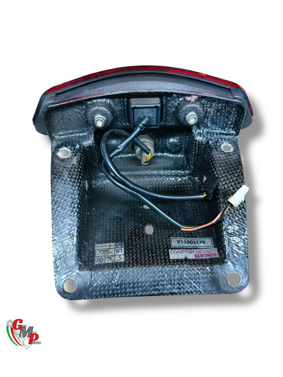 Conjunto luz trasera y soporte de carbono Racing ocasión - Ducati