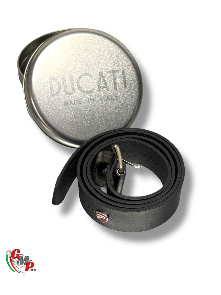 Cinturón de cuero Ducati Original logo rojo Nuevo
