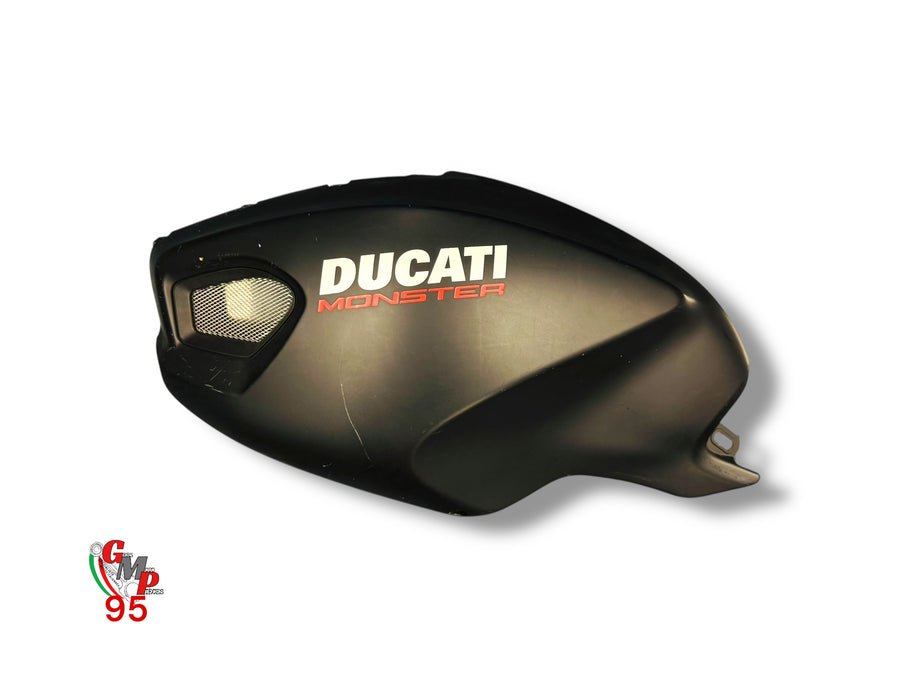 Carenado de depósito izquierdo Negro Mate - Ducati
