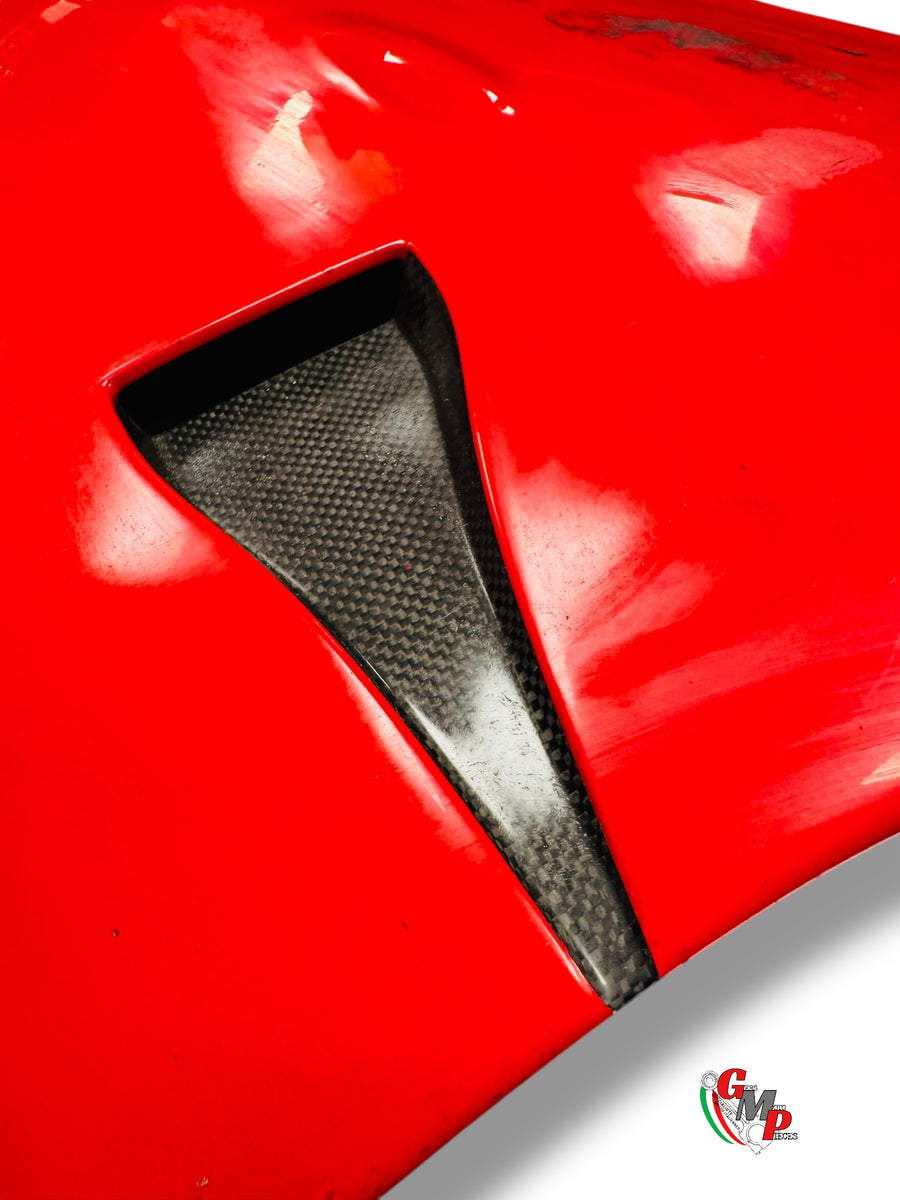 Flanco de Carenado Derecho Carbono Rojo - Ducati