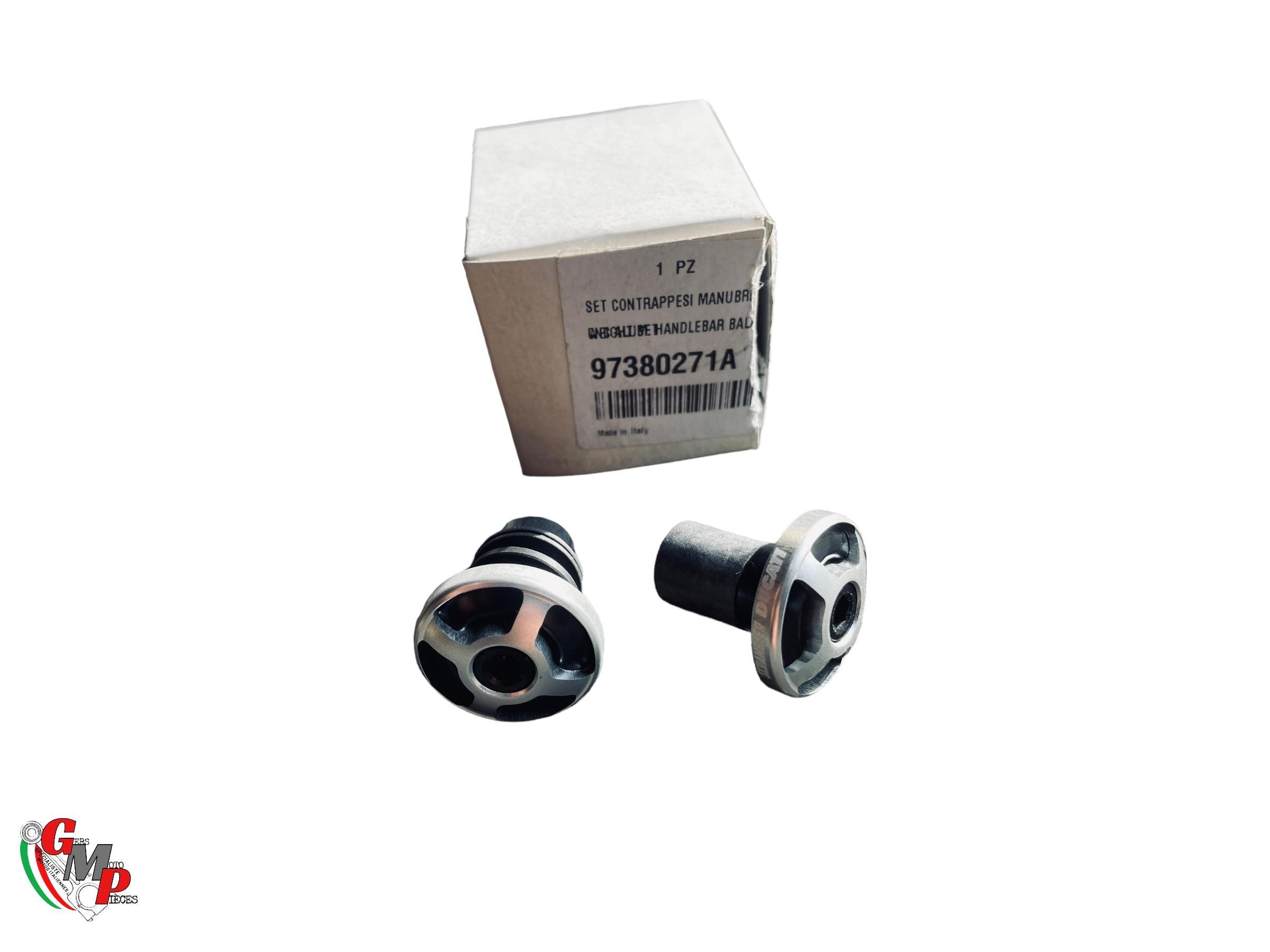 Par de contrapesos de manillar rectificados New Ducati Performance - Ducati Scrambler 400 800 bocina final