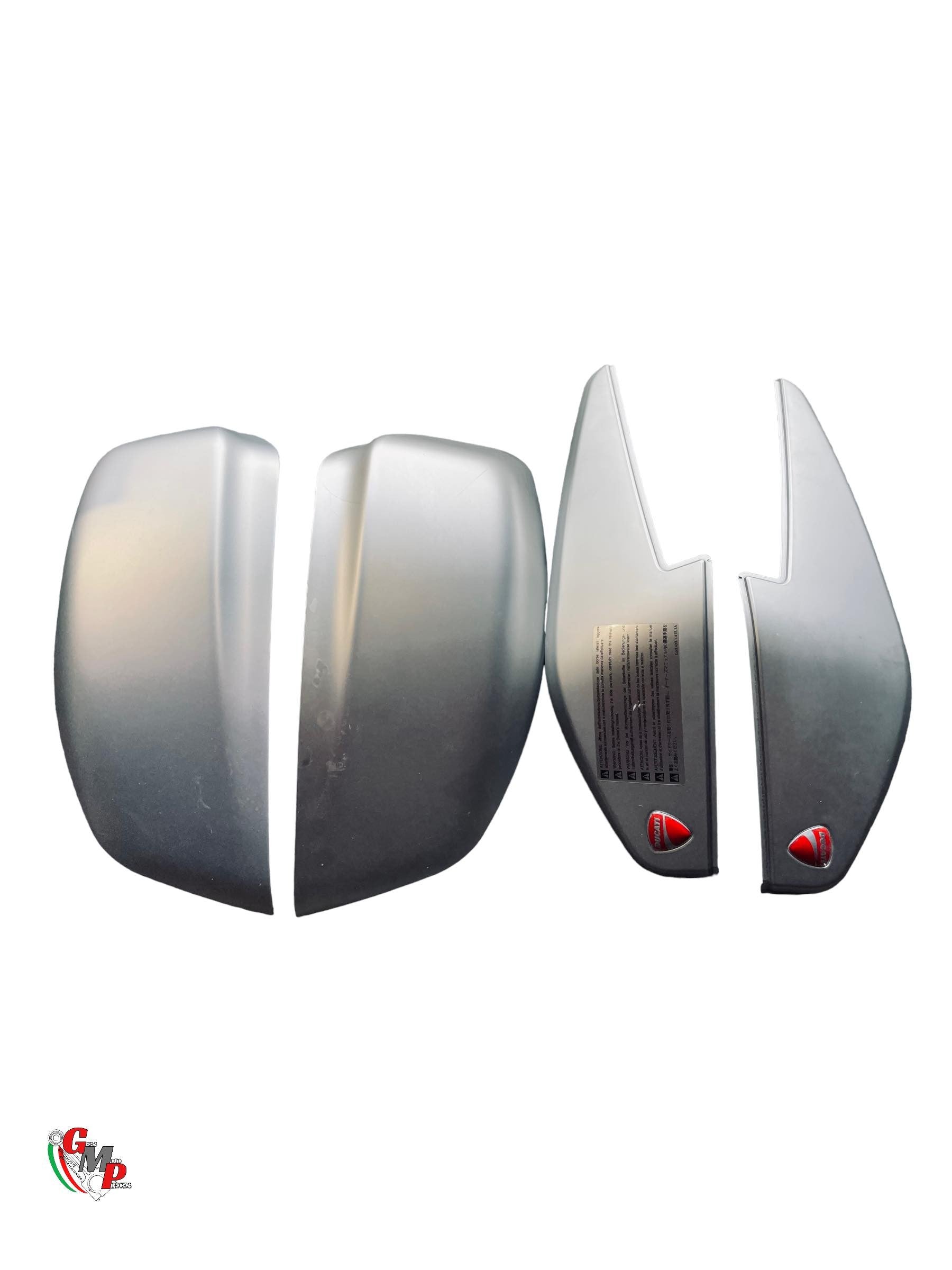 Kit Couvercle Valise et Top Case Gris Aluminium - Ducati