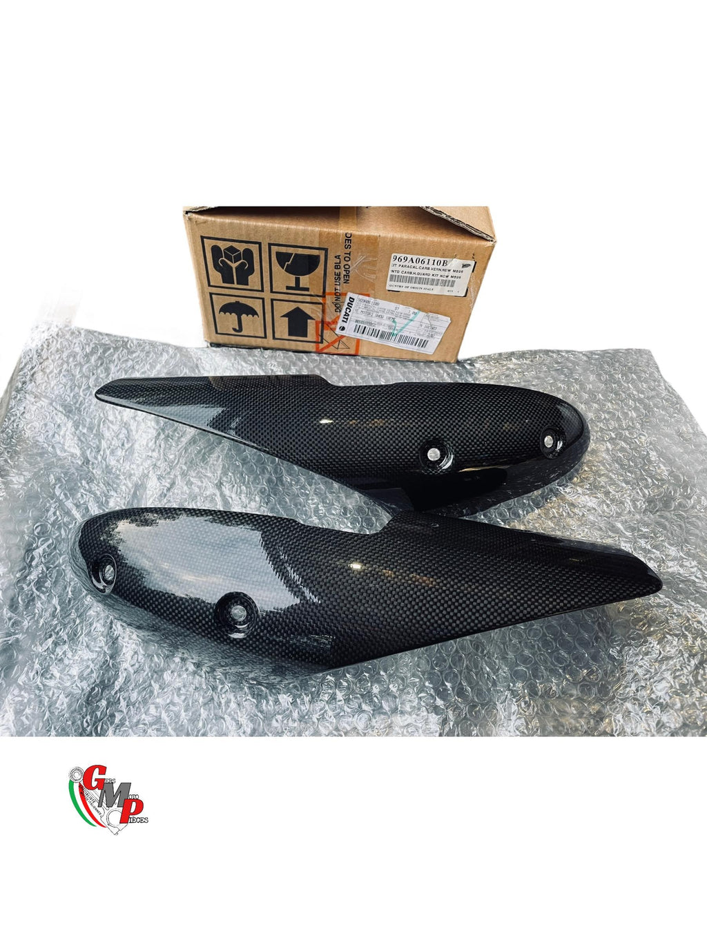 Protección térmica del escape de carbono NUEVO - Ducati Monster 696 796 1100 bocina final