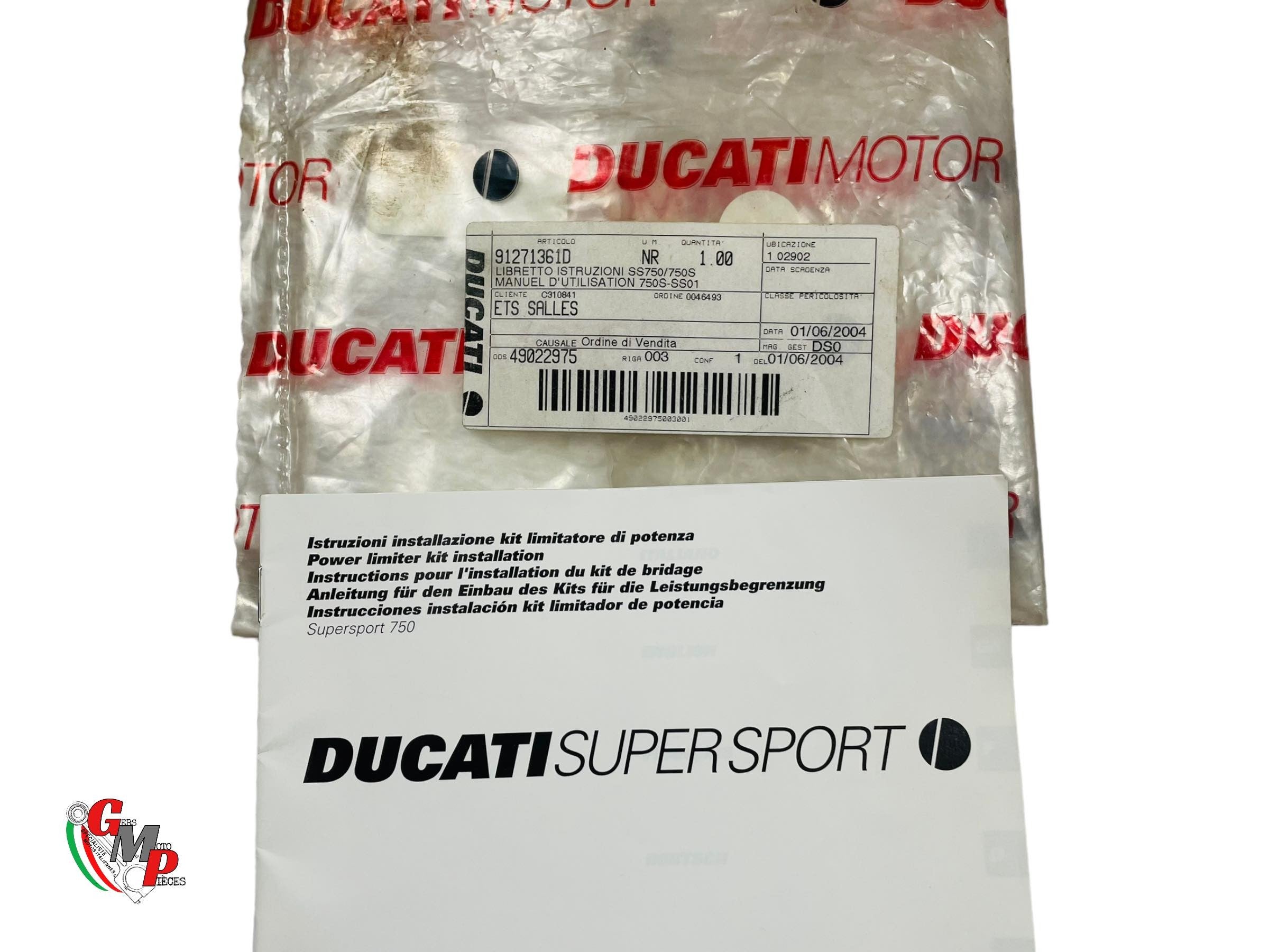 Manual de instalación del nuevo kit de bridas - Carburador Ducati Supersport SS 750