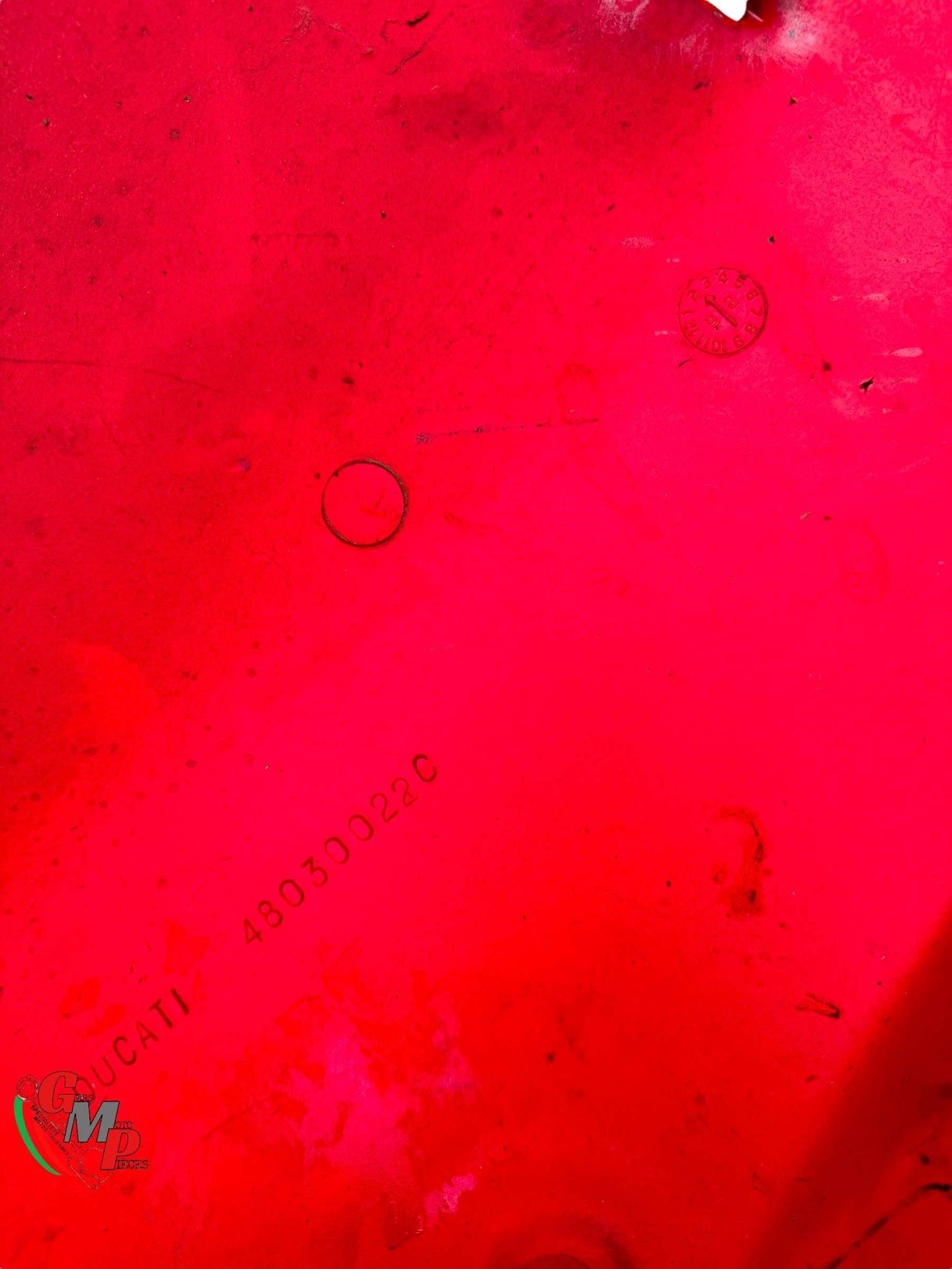Panel lateral derecho del carenado rojo original - Ducati