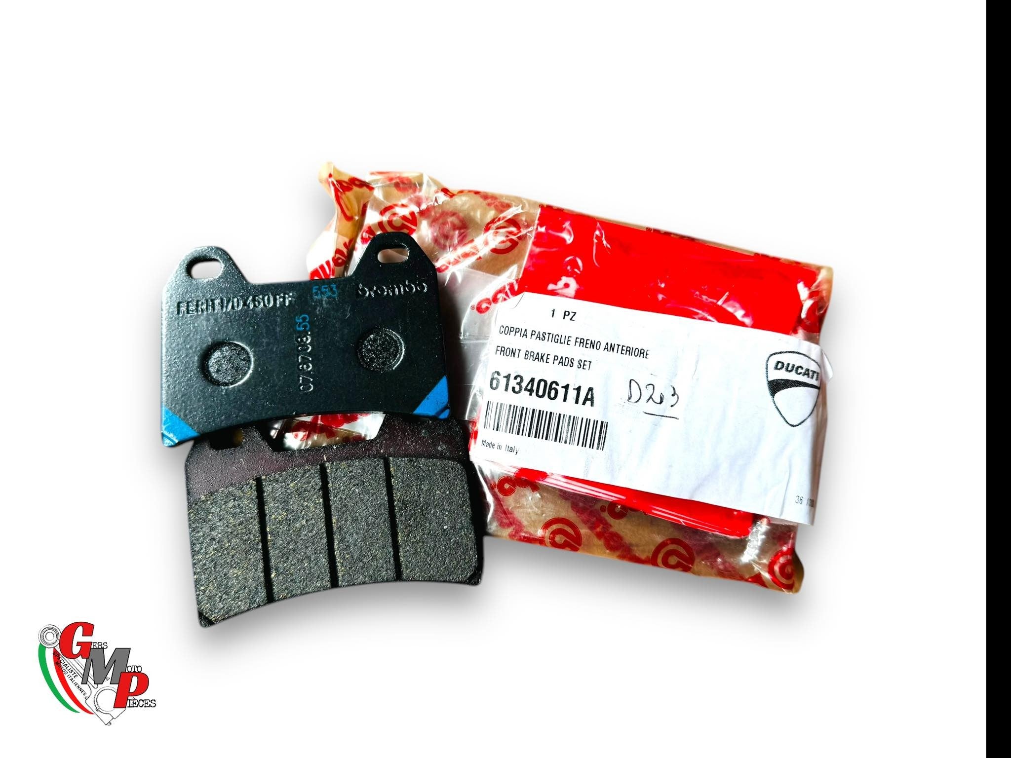 NUEVO Juego de pastillas de freno Brembo originales - Ducati Monster 696 796 Hypermotard 796 bocina final