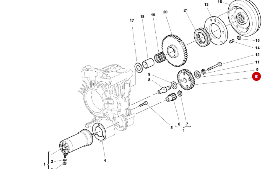 NUEVO Piñón intermedio del motor de arranque - Ducati