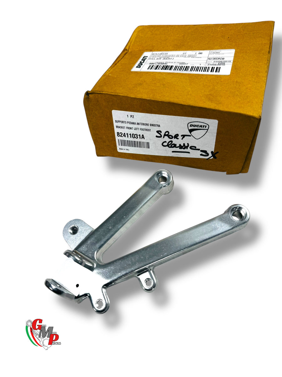 Soporte Reposapiés Delantero Izquierdo Cromado NUEVO - Ducati